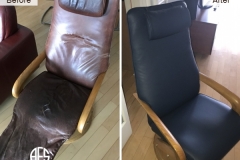 Leather-Recliner-Rocker-chair-antique-reupholstery-material-change-repair-and-restoration