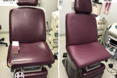 Medical-Dental-office-exam-chair-vinyl-leather-material-upholstery-repair-tear-crack-damage-old-dry-fix-change