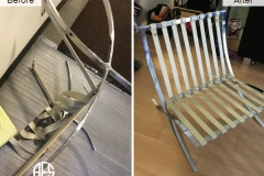 eames-knoll-chair-straps-web-leather-repair-replace-make-install-metal-frame-chrome-leg-welding