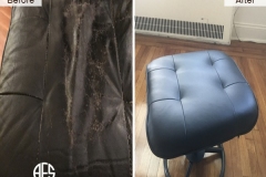 ottoman-chair-stool-reupholstery-tufting-change-material-vinyl-leather